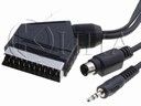 Cable-scart48/5 кабел скарт- ф3.5mm+SVHS 5m