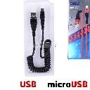 cable167/1.2 USB Amale USB micro male кабел спир