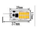 G4 LED 3W 12-24V AC DC лампа бяла