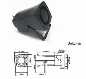 PS523A сирена 12VDC, 1.5-4KHz,O37mm