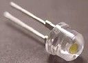 LED  Ф5mm светодиод червен сламена шапка