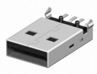 USB A PCB M SMD съединител мъжки за платка