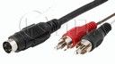 Cable540/5 кабел SVHS-2RCA 5m