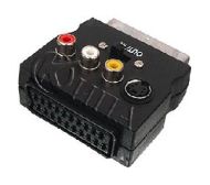 SCART60 преходник скарт-3RCA+SVHS+скарт гнездо