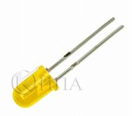 LED ф5mm жълт светодиод