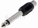 F169 преходник ф6.3mm M жак моно-RCA F гнездо