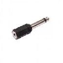 F163 преход 6.3mm моно жак-3.5mm моно гнездо